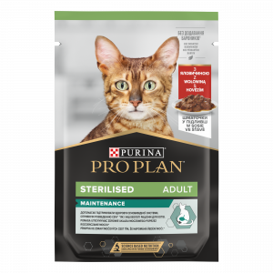 PRO PLAN CAT STERILISED With Beef konservi kaķiem 13 x 85g